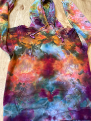 Small Hoodie Psychedelic Hoodie | Tie Dye Hooded Sweatshirt | Galaxy Ice Dye Hoodie | Festival Apparel | Oversized Spiral Hoodie