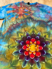 Small Shirt | Special Tie Dye Shirt | Psychedelic T Shirt | Galaxy Ice Dye Shirt | Festival Shirt | Mandala Psytrance Shirt | Geode Tie Dye