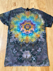 Small Shirt | Lotus Tie Dye Shirt | Psychedelic T Shirt | Galaxy Ice Dye Shirt | Festival Shirt | Mandala Psytrance Shirt | Geode Tie Dye