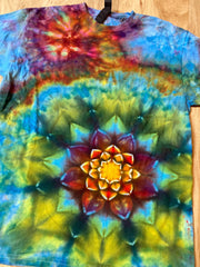 Medium Shirt | Special Tie Dye Shirt | Psychedelic T Shirt | Galaxy Ice Dye Shirt | Festival Shirt | Mandala Psytrance Shirt | Geode Tie Dye
