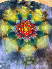 Medium Shirt | Lotus Tie Dye Shirt | Psychedelic T Shirt | Galaxy Ice Dye Shirt | Festival Shirt | Mandala Psytrance Shirt | Geode Tie Dye