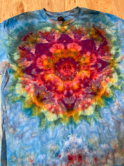 Medium Shirt | Lotus Tie Dye Shirt | Psychedelic T Shirt | Galaxy Ice Dye Shirt | Festival Shirt | Mandala Psytrance Shirt | Geode Tie Dye