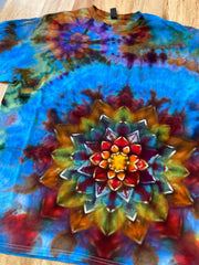Xl Shirt | Special Tie Dye Shirt | Psychedelic T Shirt | Galaxy Ice Dye Shirt | Festival Shirt | Mandala Psytrance Shirt | Geode Tie Dye