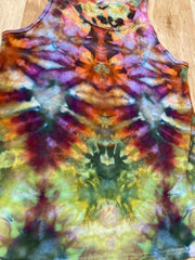 Medium Tank Top | Lotus Mandala Tank Top | Galaxy Ice Dye Shirt | Psychedelic Shirt | Yoga Tank Top | Festival Apparel | Trippy Hippie Shirt