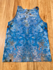 Medium Tank Top | Lotus Mandala Tank Top | Galaxy Ice Dye Shirt | Psychedelic Shirt | Yoga Tank Top | Festival Apparel | Trippy Hippie Shirt