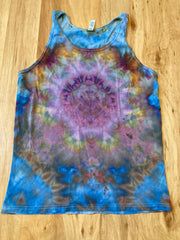 Small Tank Top | Lotus Mandala Tank Top | Galaxy Ice Dye Shirt | Psychedelic Shirt | Yoga Tank Top | Festival Apparel | Trippy Hippie Shirt