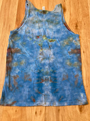 Small Tank Top | Lotus Mandala Tank Top | Galaxy Ice Dye Shirt | Psychedelic Shirt | Yoga Tank Top | Festival Apparel | Trippy Hippie Shirt
