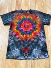 Medium Shirt | Lotus Tie Dye Shirt | Psychedelic T Shirt | Galaxy Ice Dye Shirt | Festival Shirt | Mandala Psytrance Shirt | Geode Tie Dye