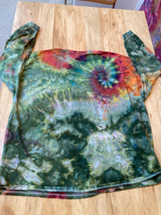 4XL Shirt | Handmade Special Mandala Shirt | Trippy Tie Dye | Lotus Flower Shirt | Oversized Tee | Psychedelic Shirt | Long Sleeve Yoga Tee