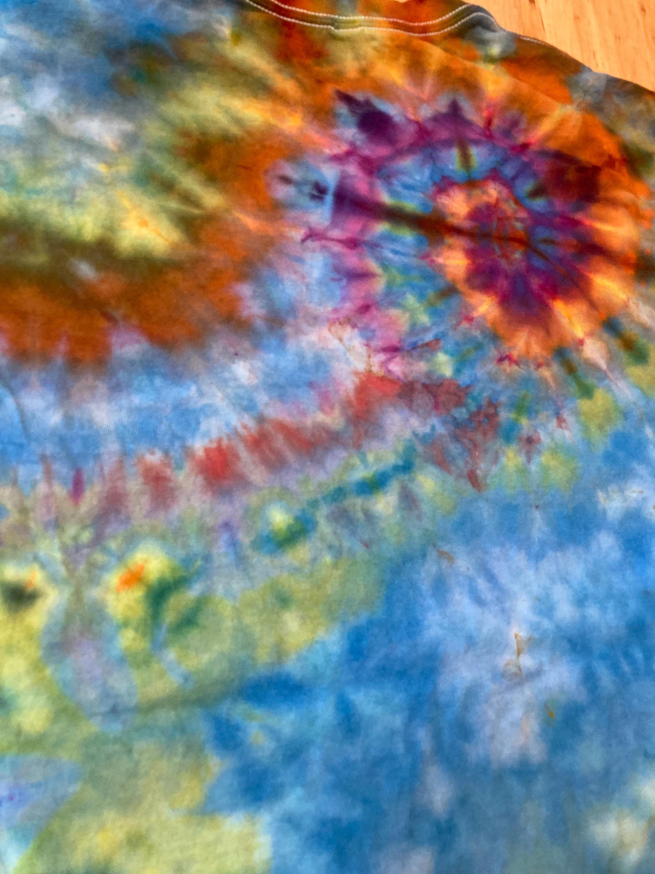 Xl Shirt | Special Tie Dye Shirt | Psychedelic T Shirt | Galaxy Ice Dye Shirt | Festival Shirt | Mandala Psytrance Shirt | Geode Tie Dye