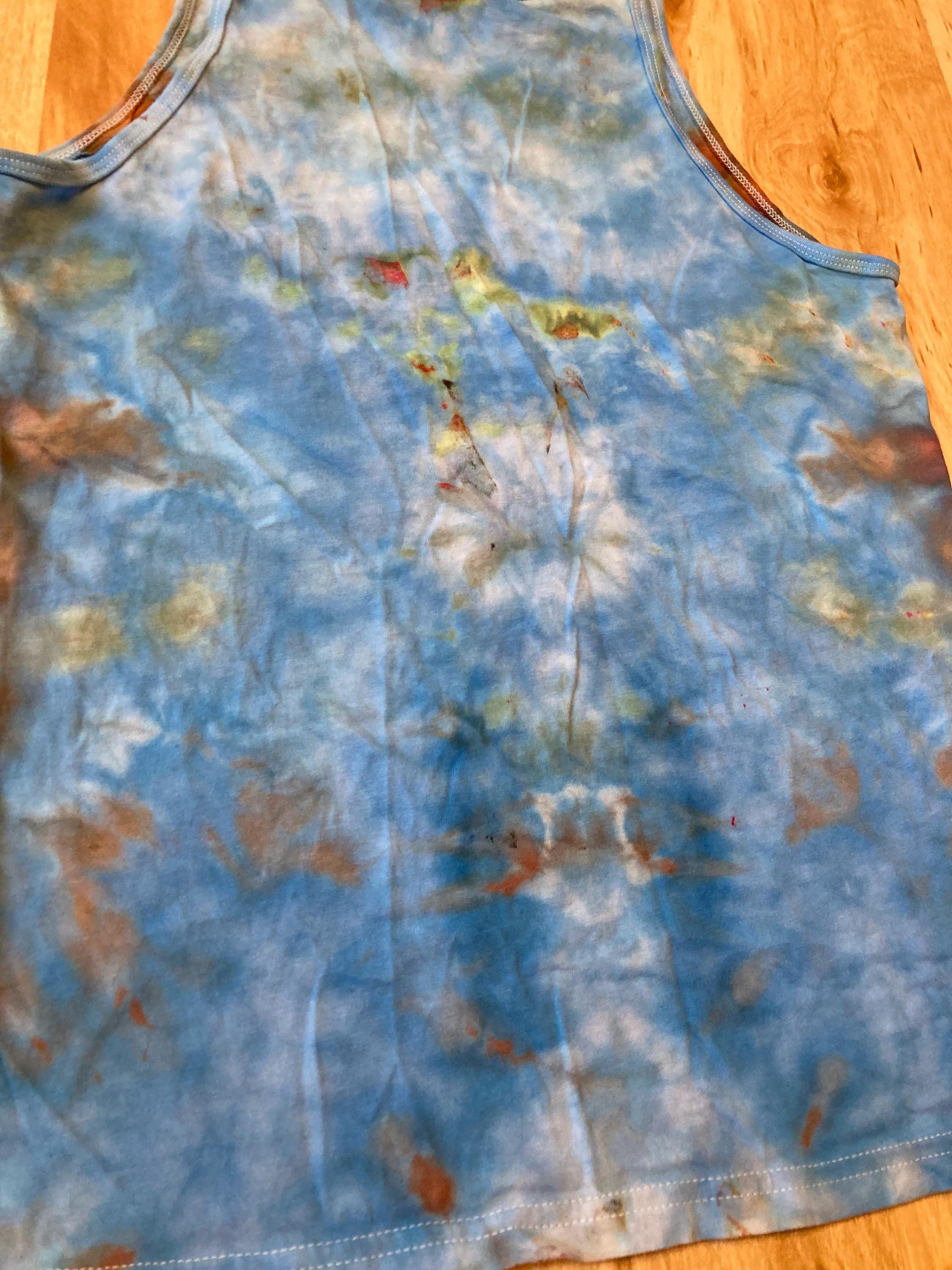 Small Tank Top | Lotus Mandala Tank Top | Galaxy Ice Dye Shirt | Psychedelic Shirt | Yoga Tank Top | Festival Apparel | Trippy Hippie Shirt