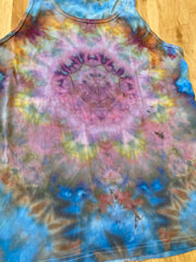 Small Tank Top | Lotus Mandala Tank Top | Galaxy Ice Dye Shirt | Psychedelic Shirt | Yoga Tank Top | Festival Apparel | Trippy Hippie Shirt