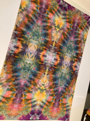Psychedelic Wall Hanging | Trippy Tie Dye Tapestry | Ice Dye Tapestry | Fractal Tapestry | Above Bed Decor | Psytrance Art