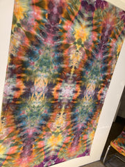 Psychedelic Wall Hanging | Trippy Tie Dye Tapestry | Ice Dye Tapestry | Fractal Tapestry | Above Bed Decor | Psytrance Art