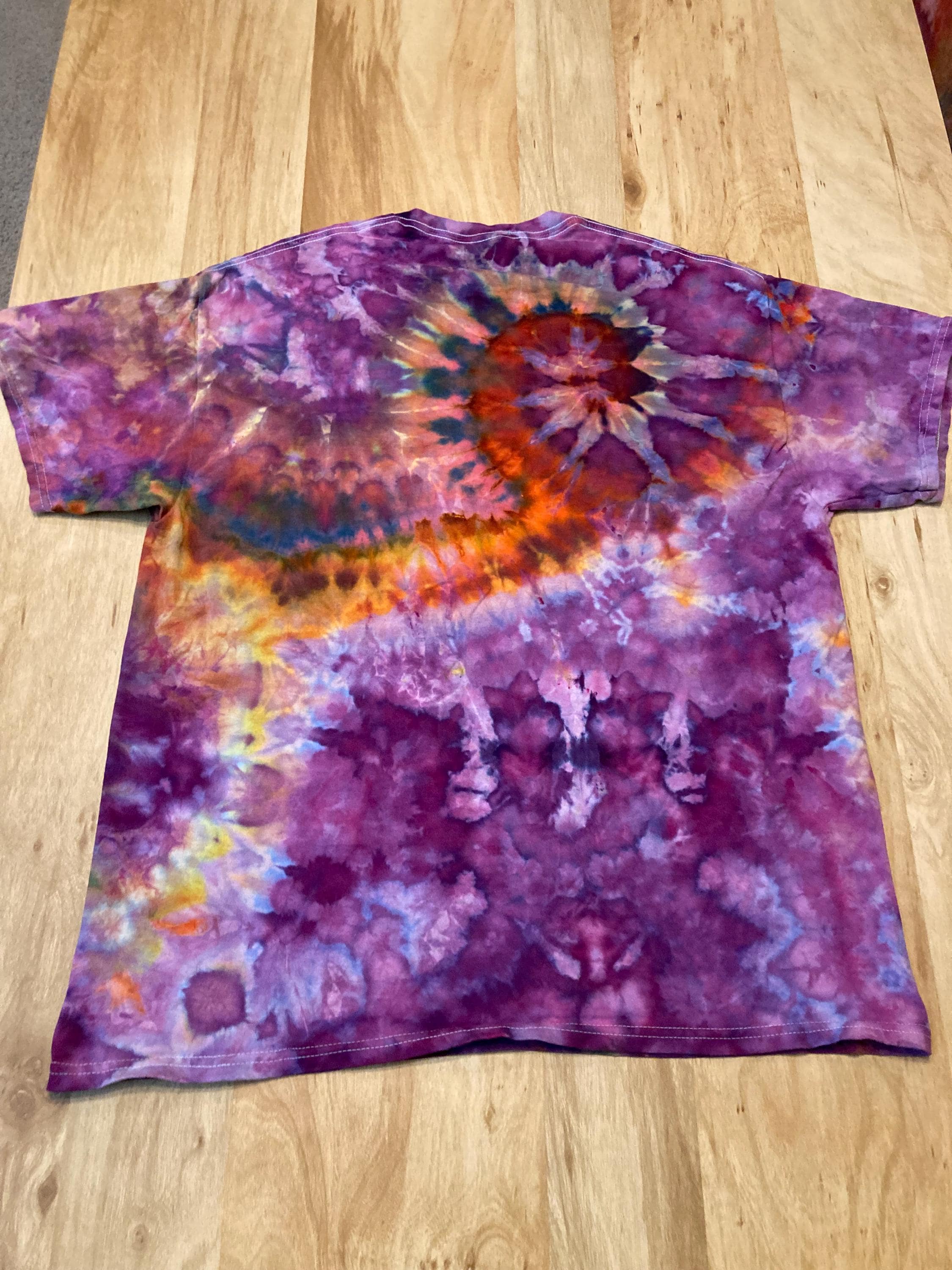 Xl Shirt | Special Tie Dye Shirt | Psychedelic T Shirt | Galaxy Ice Dye Shirt | Festival Shirt | Mandala Psytrance Shirt | Geode Tie Dye