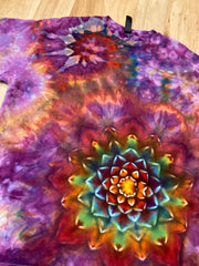 Xl Shirt | Special Tie Dye Shirt | Psychedelic T Shirt | Galaxy Ice Dye Shirt | Festival Shirt | Mandala Psytrance Shirt | Geode Tie Dye