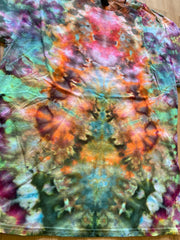 Large Shirt | Fractal Tie Dye Shirt | Psychedelic T Shirt | Galaxy Ice Dye Shirt | Festival Shirt | Mandala Psytrance Shirt | Geode Tie Dye