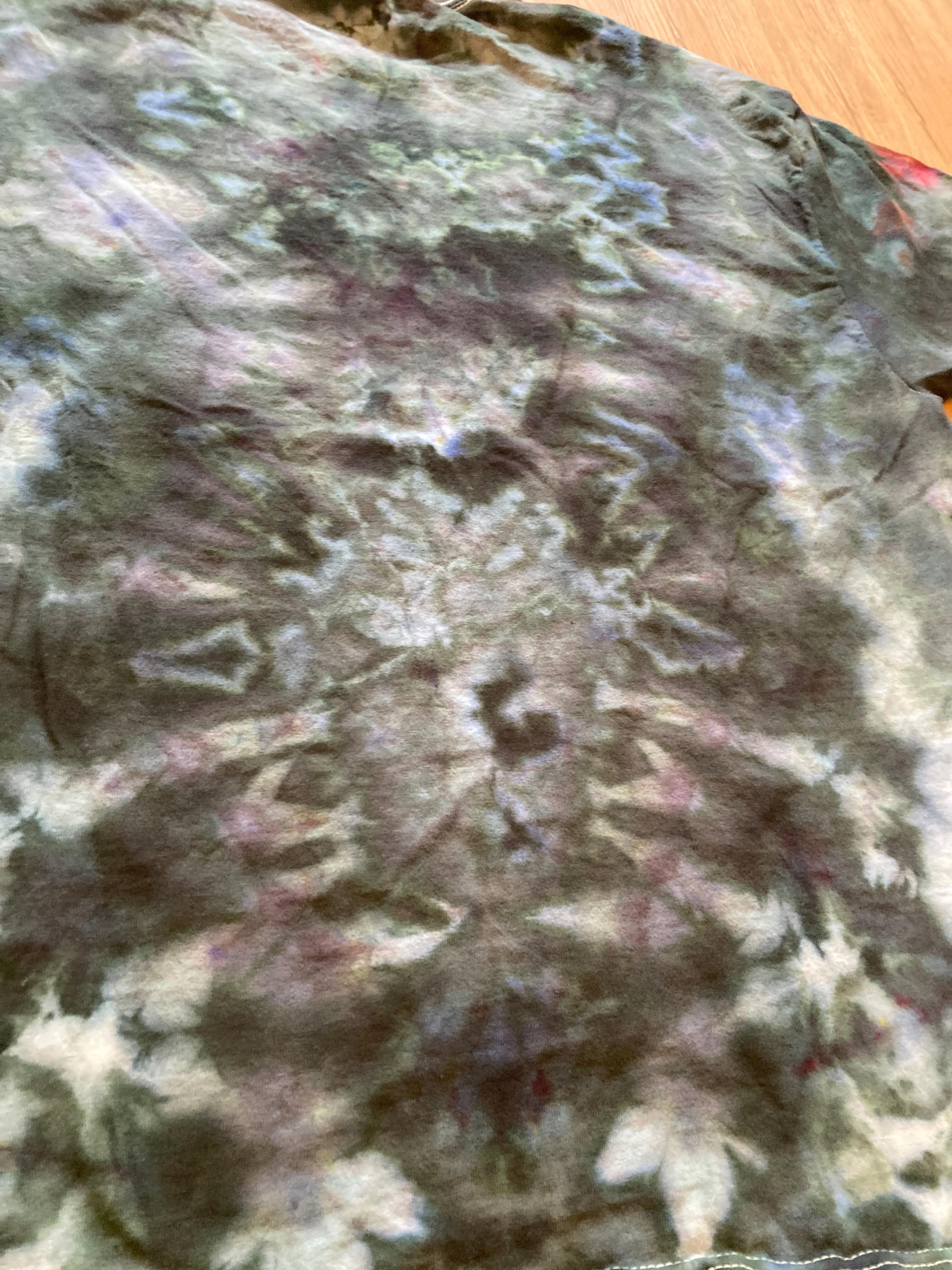 Xl Shirt | Mandala Tie Dye Shirt | Psychedelic T Shirt | Galaxy Ice Dye Shirt | Festival Shirt | Mandala Psytrance Shirt | Geode Tie Dye
