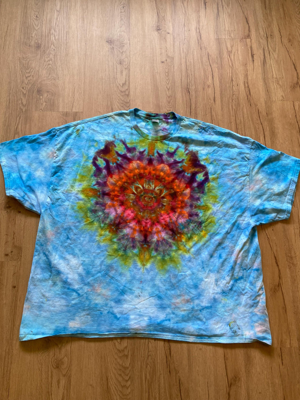 5XL Shirt | Mandala Tie Dye Shirt | Psychedelic T Shirt | Galaxy Ice Dye Shirt | Festival Shirt | Mandala Psytrance Shirt | Geode Tie Dye