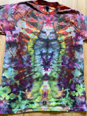 Medium Shirt | Fractal Tie Dye Shirt | Psychedelic T Shirt | Galaxy Ice Dye Shirt | Festival Shirt | Mandala Psytrance Shirt | Geode Tie Dye