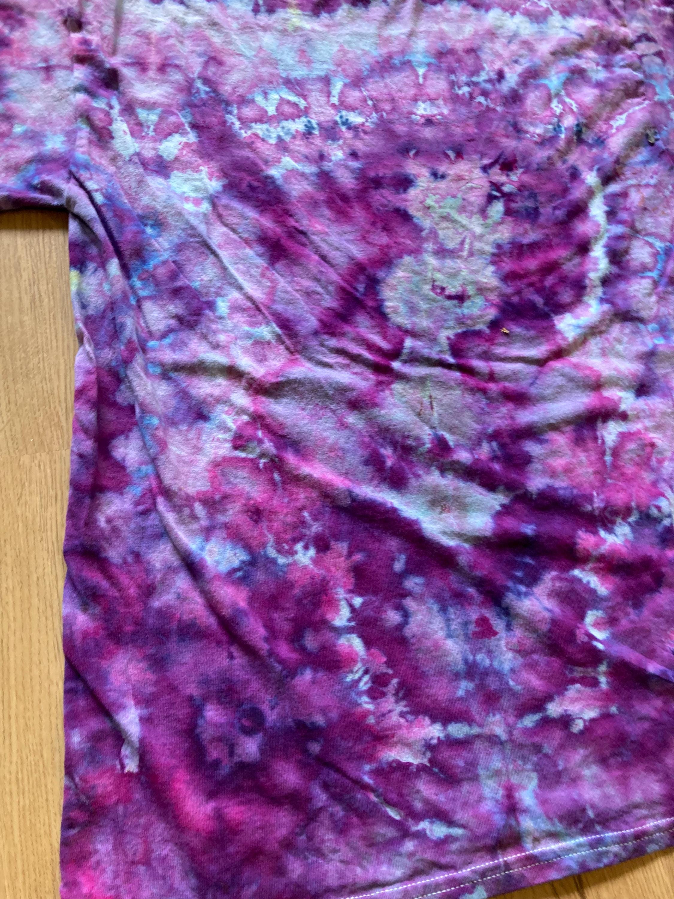 Medium Shirt | Lotus Tie Dye Shirt | Psychedelic T Shirt | Galaxy Ice Dye Shirt | Festival Shirt | Mandala Psytrance Shirt | Geode Tie Dye