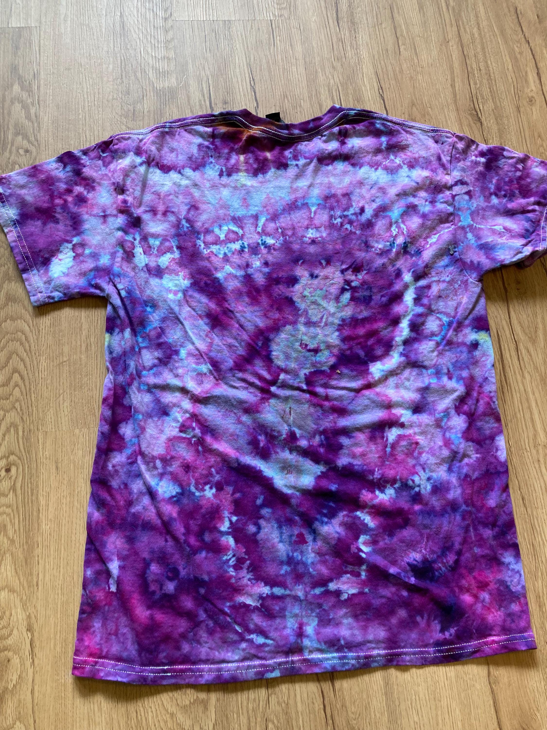 Medium Shirt | Lotus Tie Dye Shirt | Psychedelic T Shirt | Galaxy Ice Dye Shirt | Festival Shirt | Mandala Psytrance Shirt | Geode Tie Dye