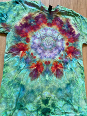 Medium Shirt | Lotus Tie Dye Shirt | Psychedelic T Shirt | Galaxy Ice Dye Shirt | Festival Shirt | Mandala Psytrance Shirt | Geode Tie Dye