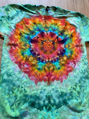 Medium Shirt | Lotus Tie Dye Shirt | Psychedelic T Shirt | Galaxy Ice Dye Shirt | Festival Shirt | Mandala Psytrance Shirt | Geode Tie Dye