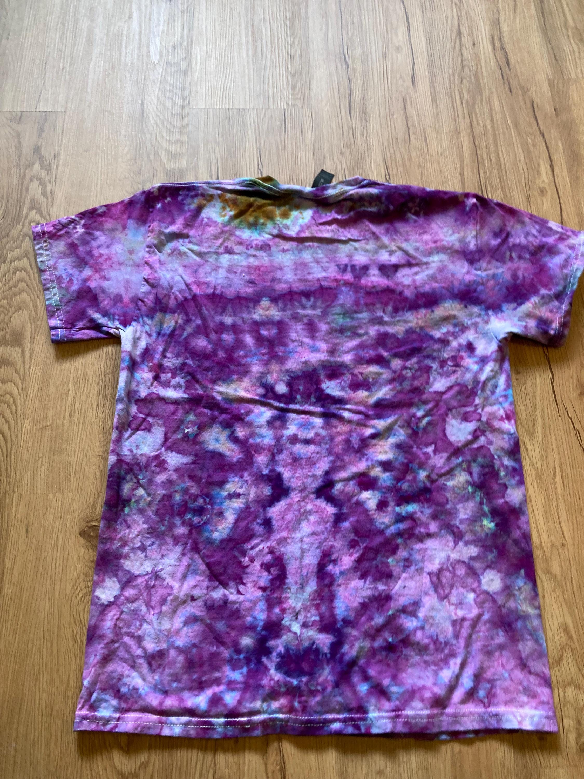 Medium Shirt | Lotus Tie Dye Shirt | Psychedelic T Shirt | Galaxy Ice Dye Shirt | Festival Shirt | Mandala Psytrance Shirt | Geode Tie Dye