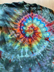 Large Shirt | Spiral Tie Dye Shirt | Psychedelic T Shirt | Galaxy Ice Dye Shirt | Festival Shirt | Mandala Psytrance Shirt | Geode Tie Dye