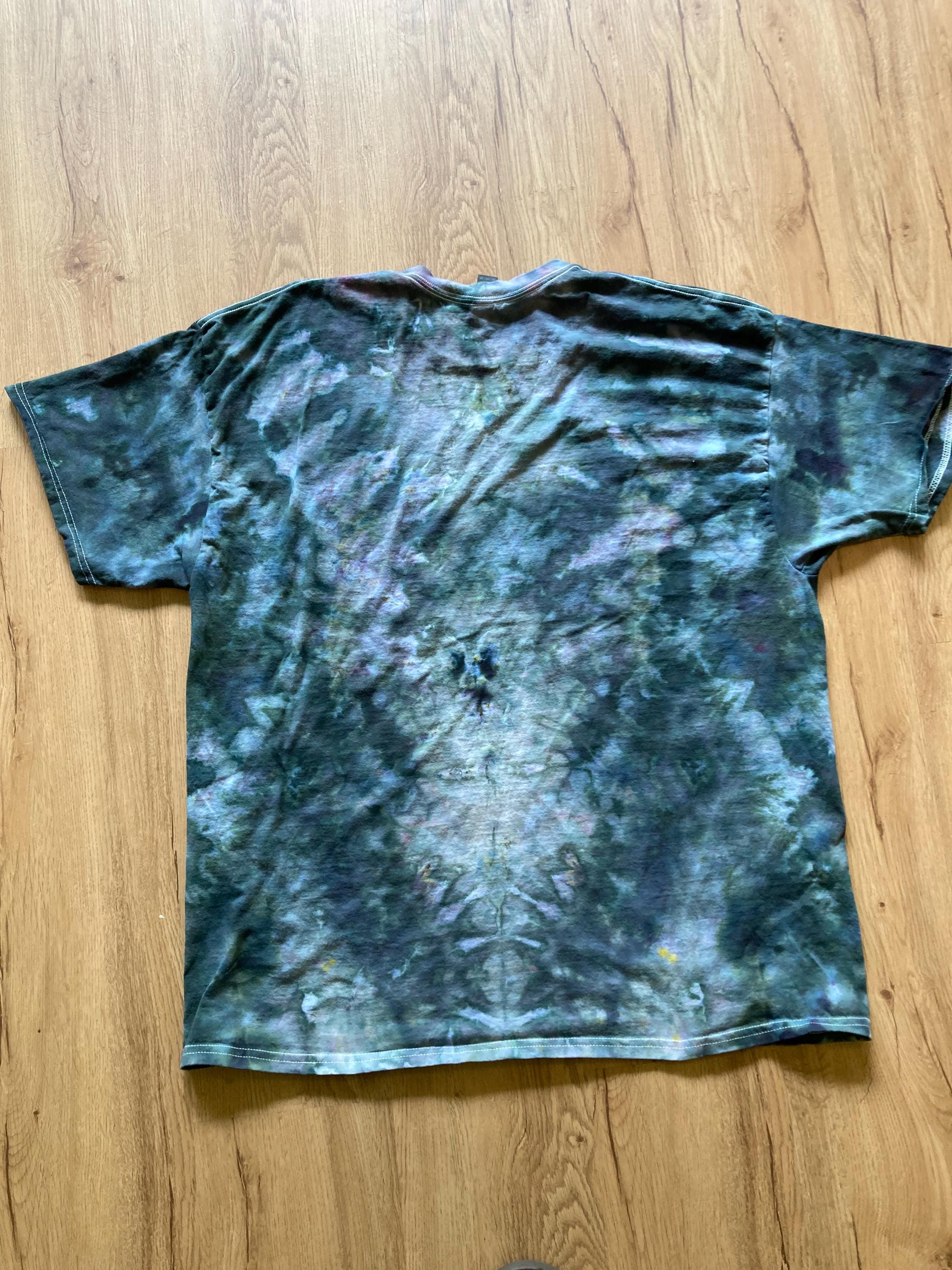 2Xl | Lotus Tie Dye Shirt | Psychedelic T Shirt | Galaxy Ice Dye Shirt | Festival Shirt | Mandala Psytrance Shirt | Geode Tie Dye