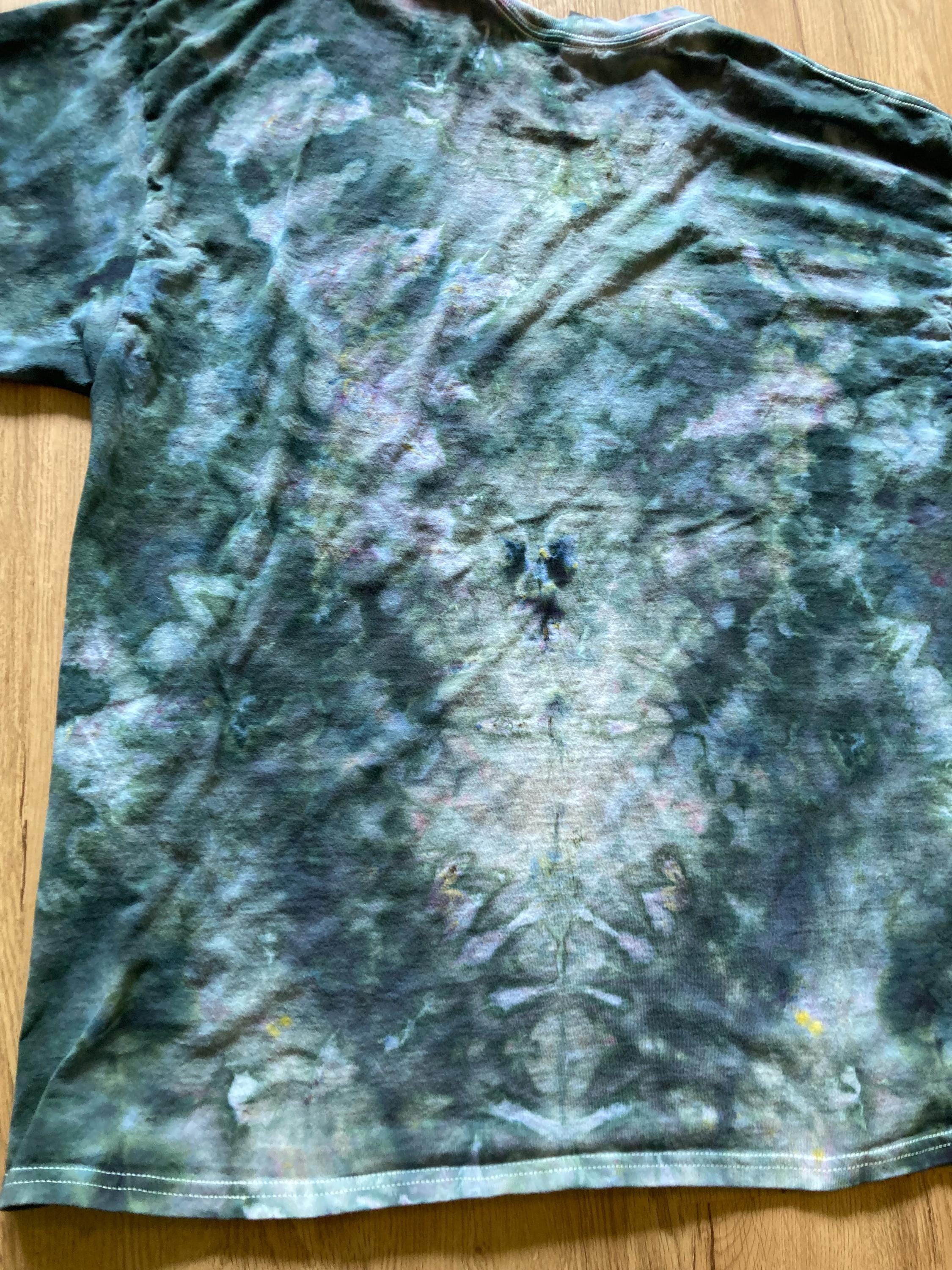 2Xl | Lotus Tie Dye Shirt | Psychedelic T Shirt | Galaxy Ice Dye Shirt | Festival Shirt | Mandala Psytrance Shirt | Geode Tie Dye