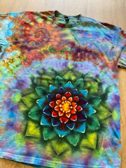 Xl Shirt | Special Tie Dye Shirt | Psychedelic T Shirt | Galaxy Ice Dye Shirt | Festival Shirt | Mandala Psytrance Shirt | Geode Tie Dye