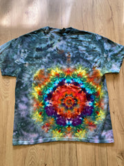 Xl Shirt | Mandala Tie Dye Shirt | Psychedelic T Shirt | Galaxy Ice Dye Shirt | Festival Shirt | Mandala Psytrance Shirt | Geode Tie Dye