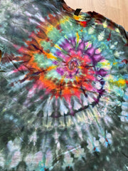 Large Shirt | Spiral Tie Dye Shirt | Psychedelic T Shirt | Galaxy Ice Dye Shirt | Festival Shirt | Mandala Psytrance Shirt | Geode Tie Dye