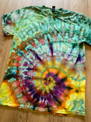 Medium Shirt | Spiral Tie Dye Shirt | Psychedelic T Shirt | Galaxy Ice Dye Shirt | Festival Shirt | Mandala Psytrance Shirt | Geode Tie Dye