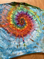 3XL Shirt | Spiral Tie Dye Shirt | Psychedelic T Shirt | Galaxy Ice Dye Shirt | Festival Shirt | Mandala Psytrance Shirt | Geode Tie Dye