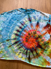 5XL Shirt | Spiral Tie Dye Shirt | Psychedelic T Shirt | Galaxy Ice Dye Shirt | Festival Shirt | Mandala Psytrance Shirt | Geode Tie Dye