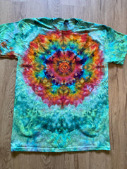 Medium Shirt | Lotus Tie Dye Shirt | Psychedelic T Shirt | Galaxy Ice Dye Shirt | Festival Shirt | Mandala Psytrance Shirt | Geode Tie Dye