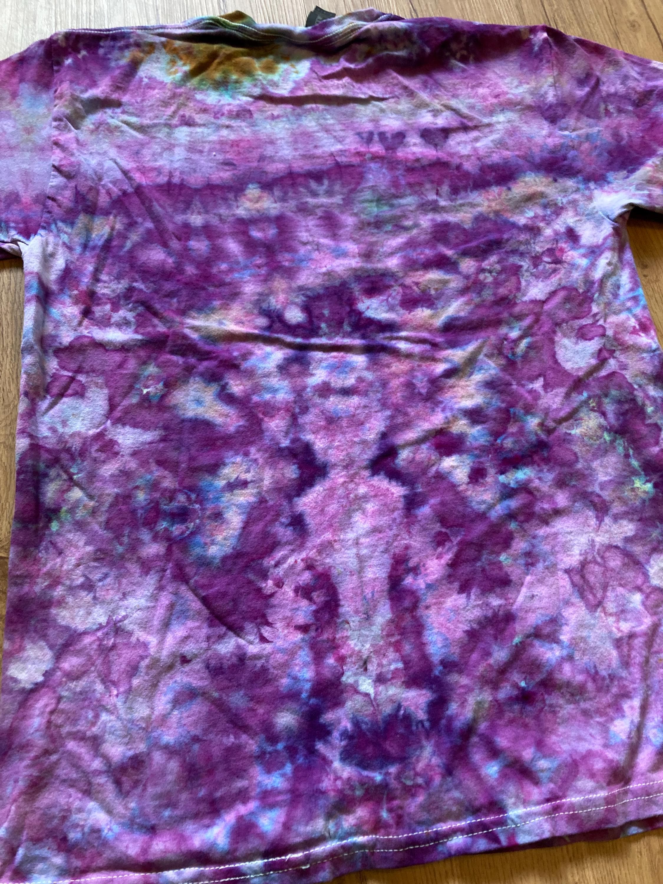 Medium Shirt | Lotus Tie Dye Shirt | Psychedelic T Shirt | Galaxy Ice Dye Shirt | Festival Shirt | Mandala Psytrance Shirt | Geode Tie Dye