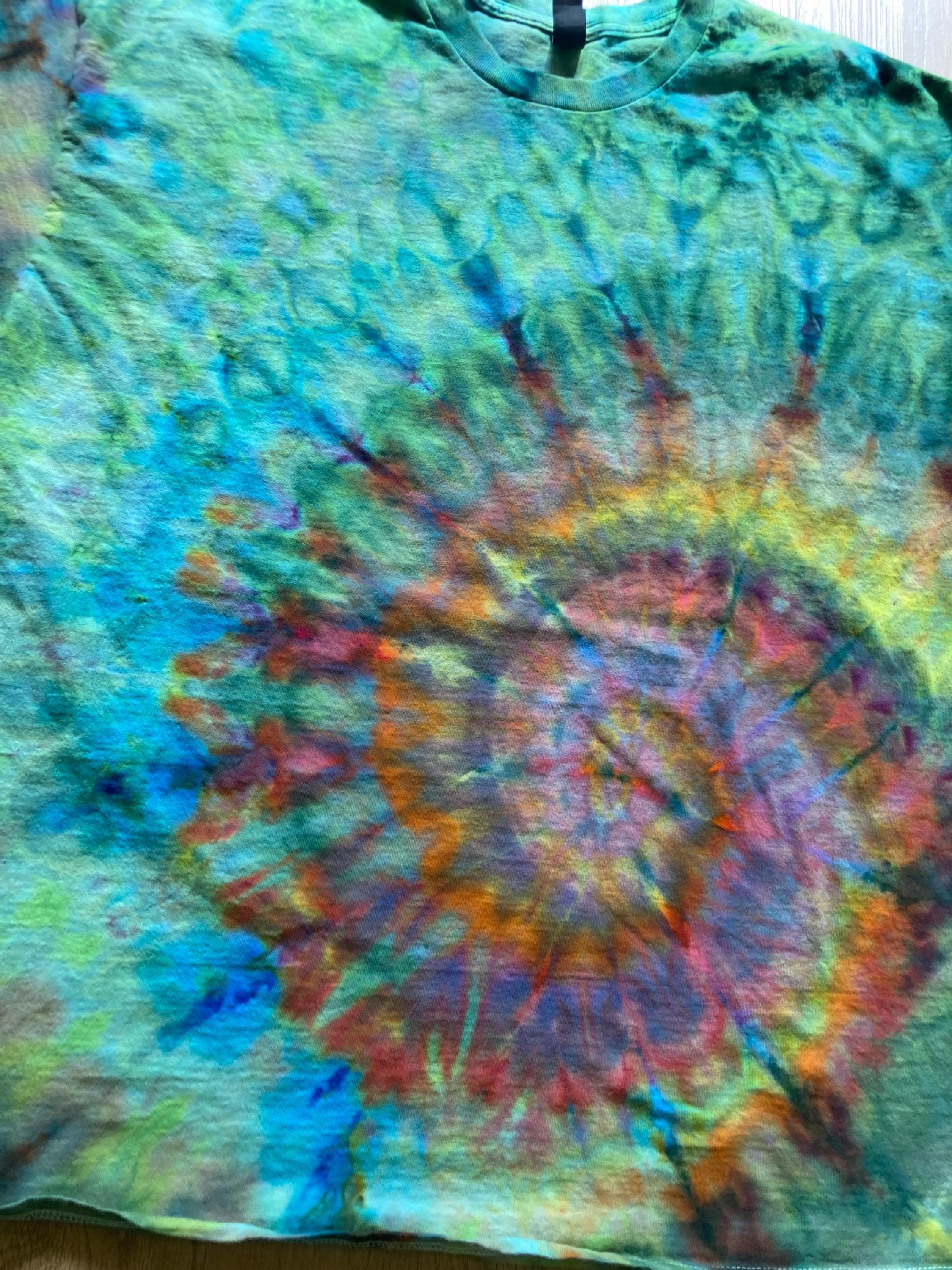2Xl | fractal Tie Dye Shirt | Psychedelic T Shirt | Galaxy Ice Dye Shirt | Festival Shirt | Mandala Psytrance Shirt | Geode Tie Dye