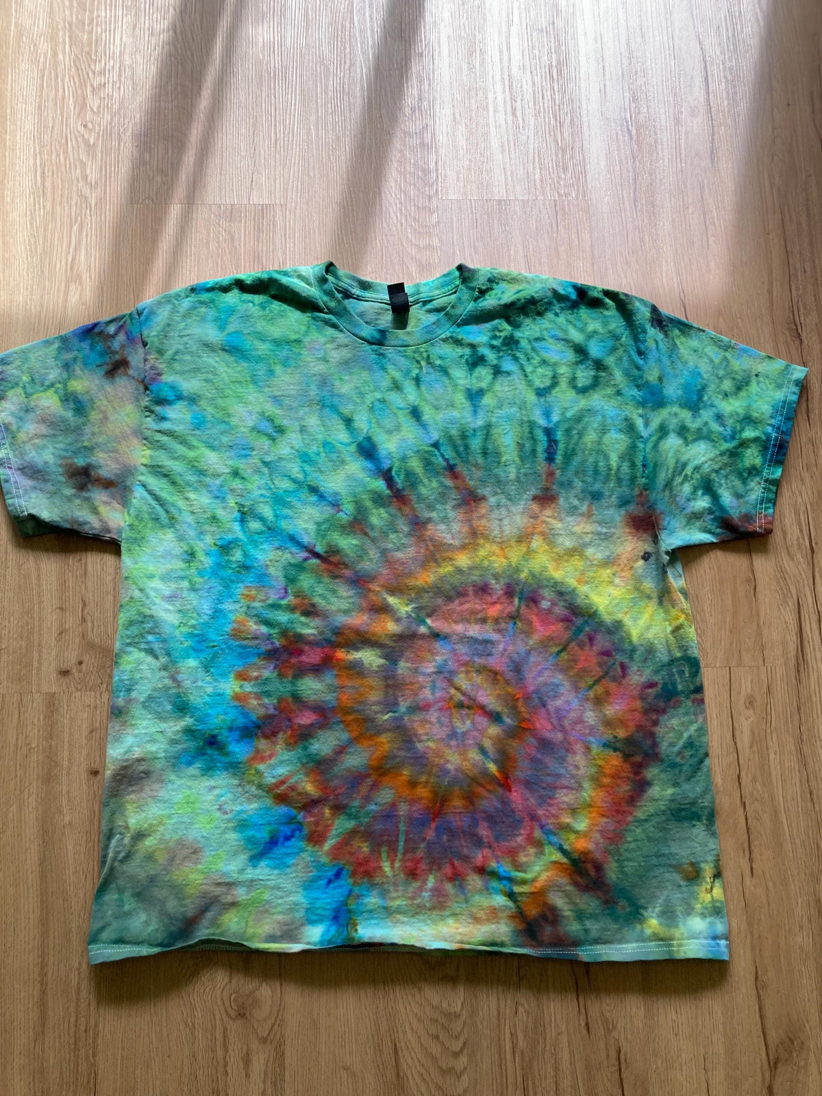 2Xl | fractal Tie Dye Shirt | Psychedelic T Shirt | Galaxy Ice Dye Shirt | Festival Shirt | Mandala Psytrance Shirt | Geode Tie Dye