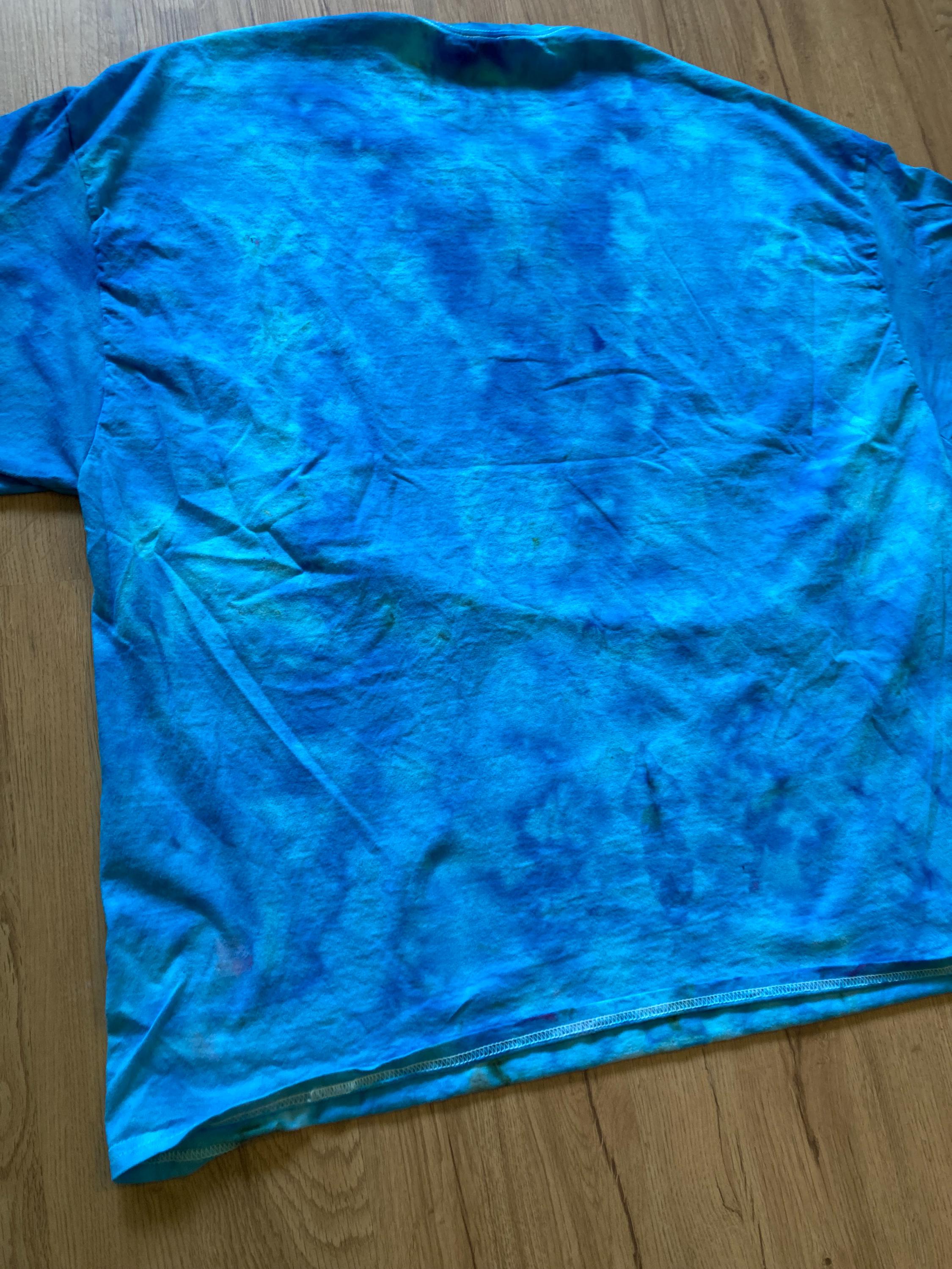 4XL | Lotus Tie Dye Shirt | Psychedelic T Shirt | Galaxy Ice Dye Shirt | Festival Shirt | Mandala Psytrance Shirt | Geode Tie Dye