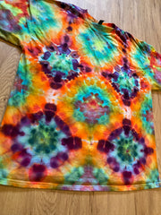 2Xl | fractal Tie Dye Shirt | Psychedelic T Shirt | Galaxy Ice Dye Shirt | Festival Shirt | Mandala Psytrance Shirt | Geode Tie Dye