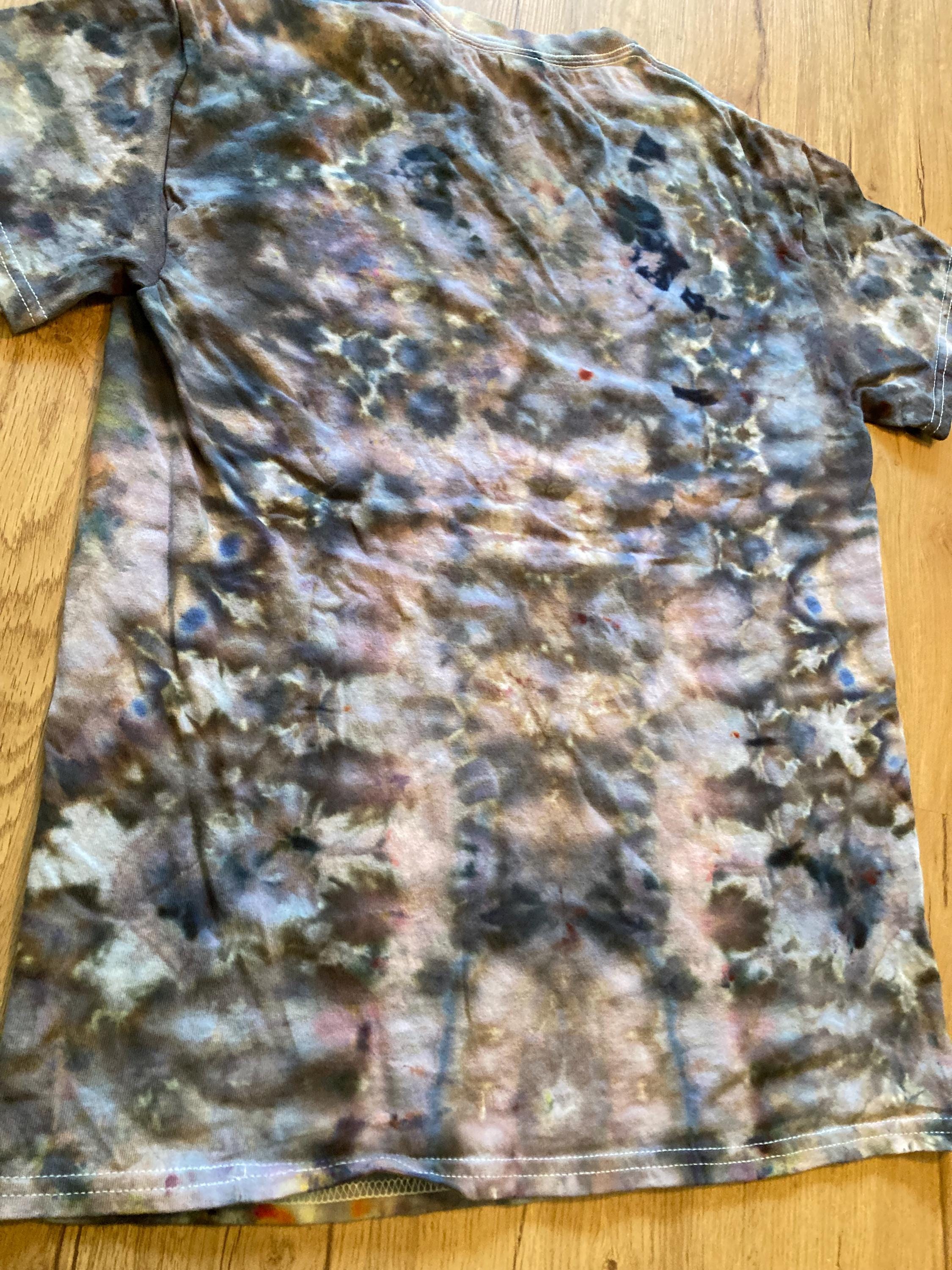 Small Shirt | Lotus Tie Dye Shirt | Psychedelic T Shirt | Galaxy Ice Dye Shirt | Festival Shirt | Mandala Psytrance Shirt | Geode Tie Dye