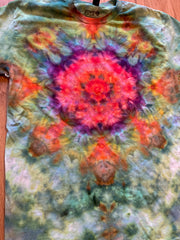 Medium Shirt | Lotus Tie Dye Shirt | Psychedelic T Shirt | Galaxy Ice Dye Shirt | Festival Shirt | Mandala Psytrance Shirt | Geode Tie Dye