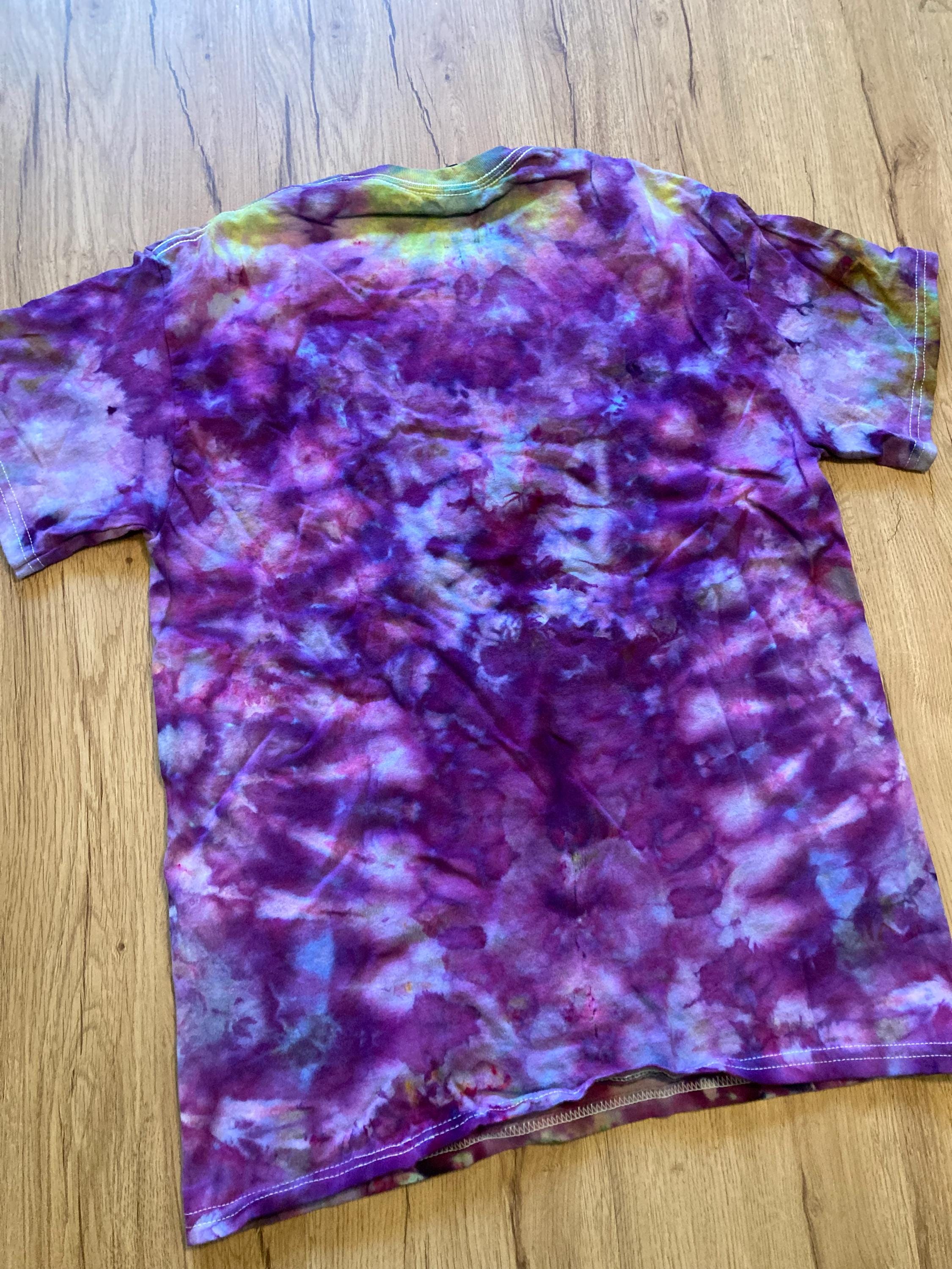 Medium Shirt | Lotus Tie Dye Shirt | Psychedelic T Shirt | Galaxy Ice Dye Shirt | Festival Shirt | Mandala Psytrance Shirt | Geode Tie Dye
