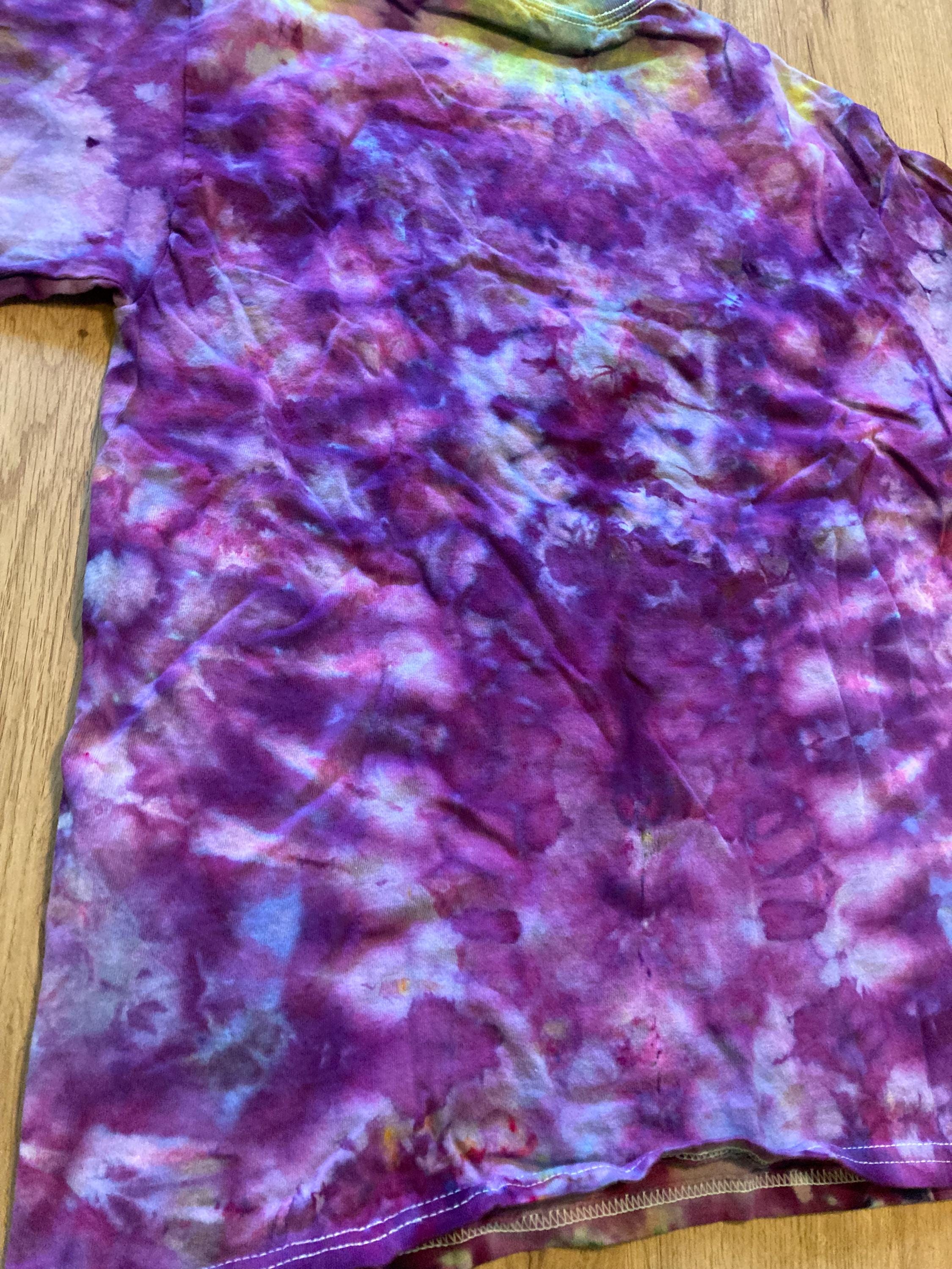 Medium Shirt | Lotus Tie Dye Shirt | Psychedelic T Shirt | Galaxy Ice Dye Shirt | Festival Shirt | Mandala Psytrance Shirt | Geode Tie Dye