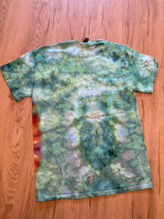 Medium Shirt | Lotus Tie Dye Shirt | Psychedelic T Shirt | Galaxy Ice Dye Shirt | Festival Shirt | Mandala Psytrance Shirt | Geode Tie Dye