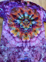 Medium Shirt | Lotus Tie Dye Shirt | Psychedelic T Shirt | Galaxy Ice Dye Shirt | Festival Shirt | Mandala Psytrance Shirt | Geode Tie Dye